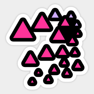 Triangle Minimal Graphic Sticker